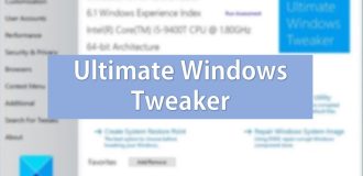 Ultimate Windows Tweaker для настройки Windows 10