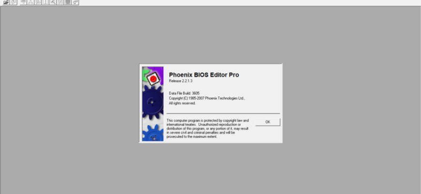 Phoenix Bios Editor - Как скачать и установить, инструкция по использованию